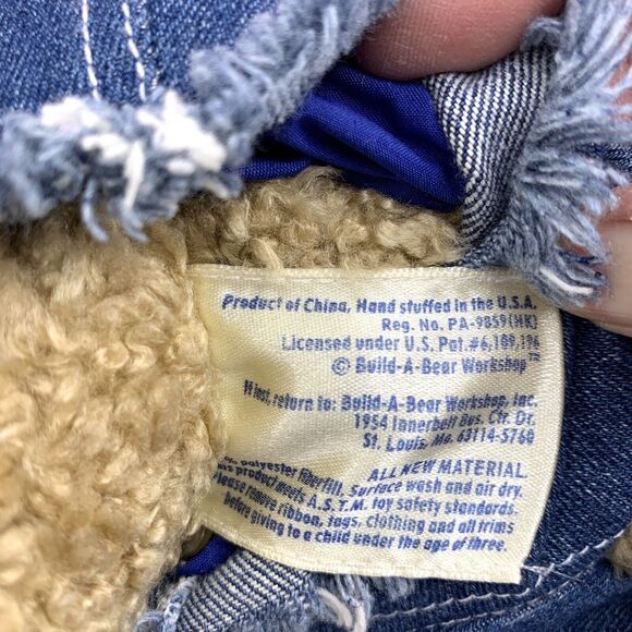 Build a Bear Curly Brown Bear with Giggle Button Outfit & Boxers - Picture 8 of 11